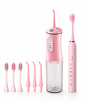 Pink Electric Toothbrush & Water Flosser Set